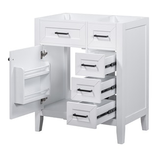 30" Bathroom Vanity Cabinet without Sink with Drawers,Solid Frame - Bed ...